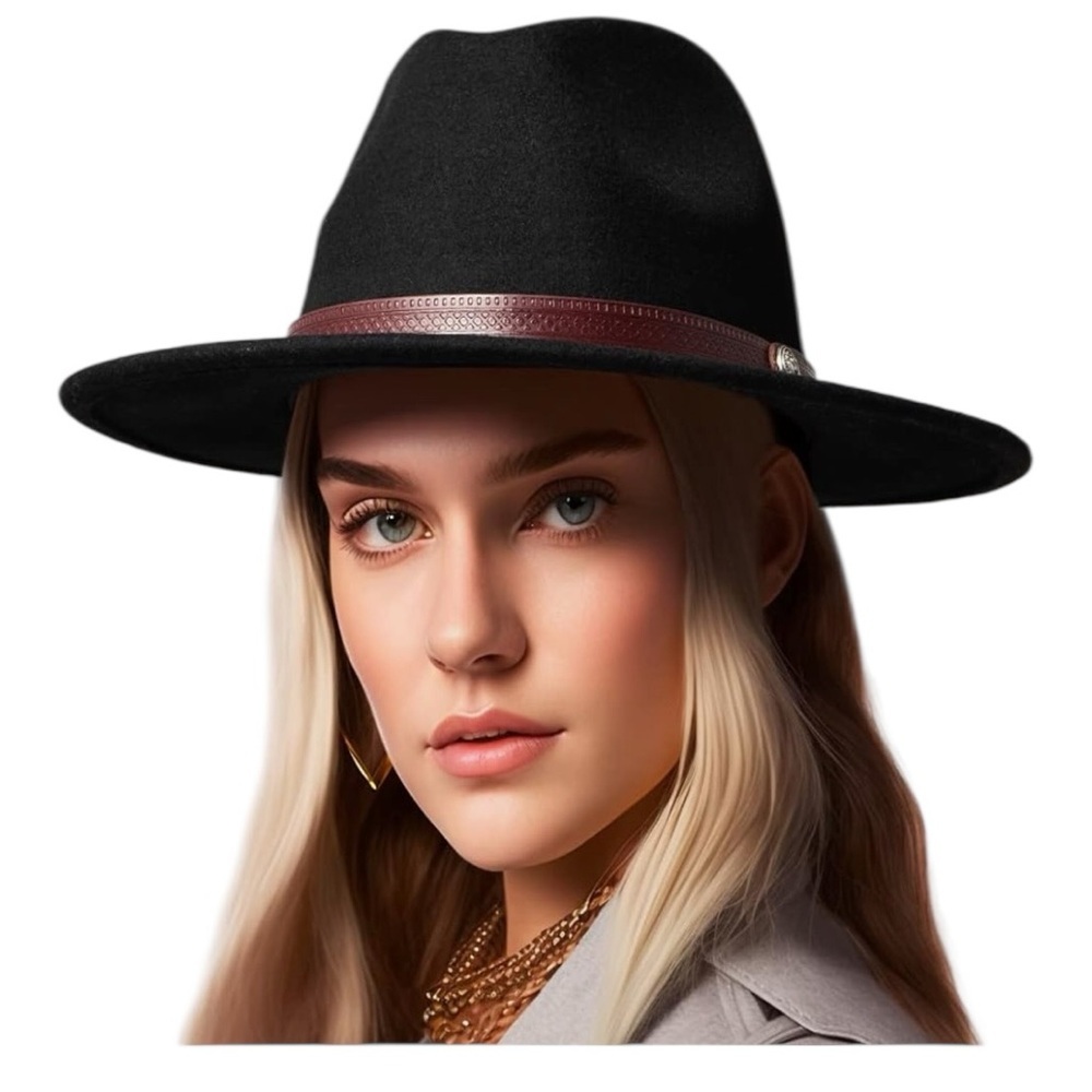 Australian Wool Fedora Adjustable Wide Brim Hat